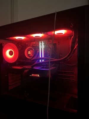 IBUYPOWER CASED PC WITH GIGABYTE 3060 12GB RYZEN 5 5500 B55M MOTHERBRD 32GB RAM