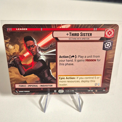 Star Wars Unlimited - Legends of the force Third Sister #274 Full Art - English