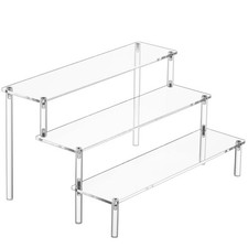Large Acrylic Display Risers, Perfume Stand Organizer, Clear Acrylic Shelf Ri...