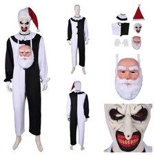 2024 The Clown Cosplay Halloween PARTY Terrifier 3 the Clown Jumpsuit with Mask