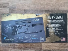 New Cerus Gear For 1911 Instructional Jumbo 12" X 27"  Gun Cleaning Mat Promat