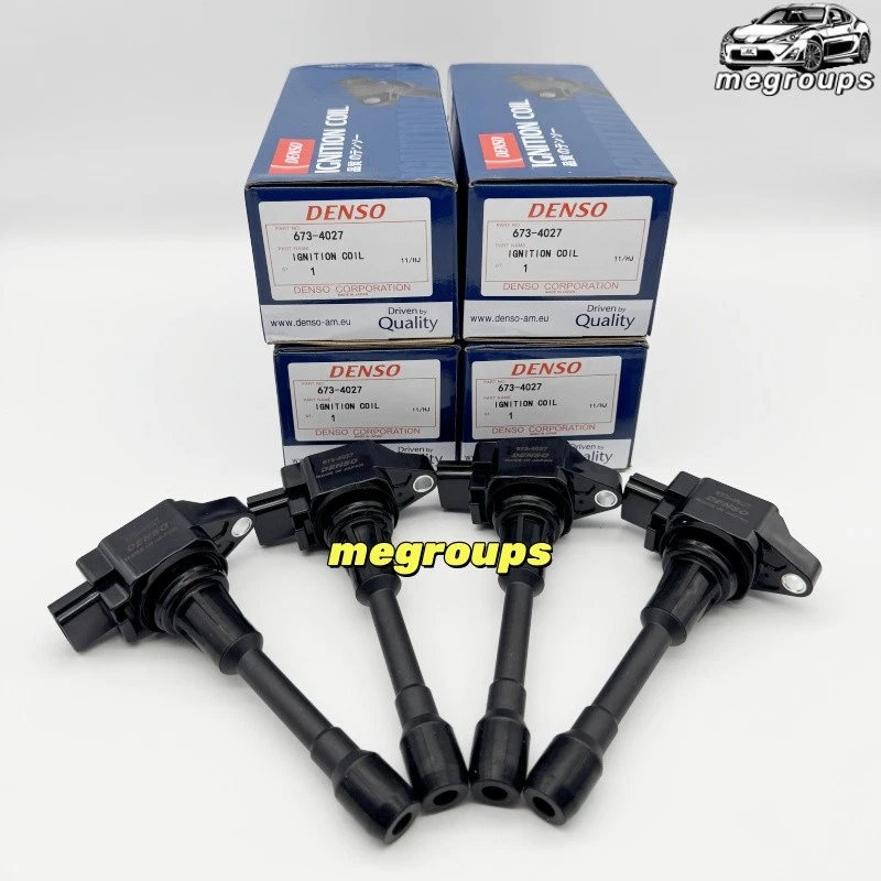 4X Bobinas de encendido Denso 673-4027 22448-EA000 aptas para Nissan Frontier 05-17 2,5 L Foto 2 de 4
