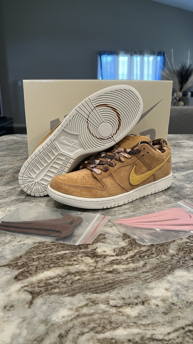 Nike SB Dunk Low Pro QS Brews & Biscuits Flax Honeycomb Size 11M