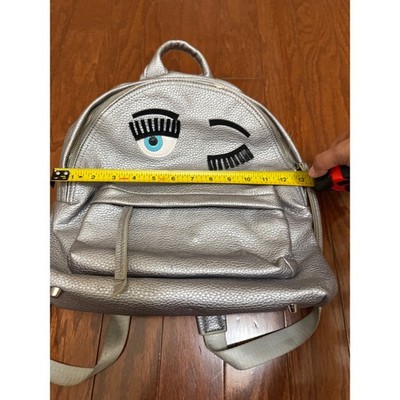 Chiara Ferragni \'Flirting\' backpack Chiara Ferragni Flirting glitter backpack - Silver|CFZ063ARGENTO main image 3