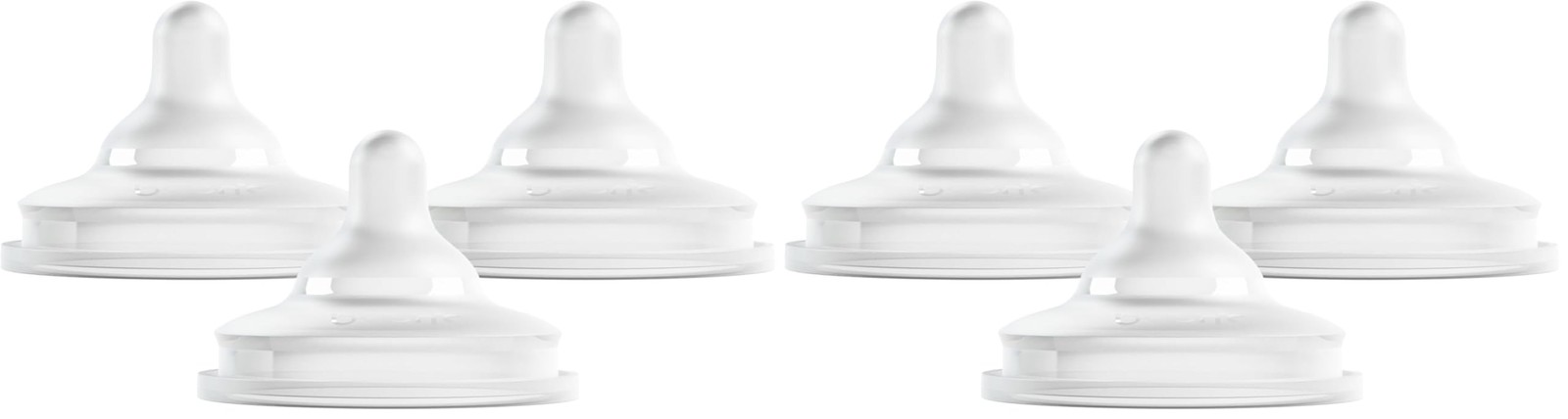 Boon Nursh Curve Silicone Baby Bottle Nipples - 3 Count (Pac