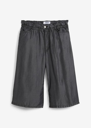 Jeans-Cargo-Bermuda Schwarz Große Größen 2XL-12XL, Bequem Klassisch