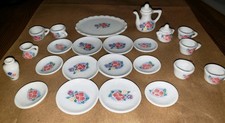 Tiny Porcelain Floral Tea Set