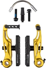 Promax P-1 Linear Pull BMX Brake - Gold, Lightweight, Aluminum, 85mm, Adjustable