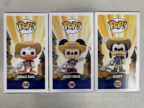 Mickey 1042, Donald 1036, Goofy 1123 ~ Disney Tres Mosqueteros ~ Vinilo Funko Pop - Imagen 4 de 6