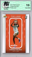 Dominique Malonga 2025 WNBA The Logo #LOGO-28 Only 1,447 Made Rookie Card PGI 10