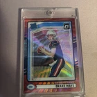 2024 Panini Donruss - Rated Rookie Drake Maye #379 Optic Preview Red Wave Prizm