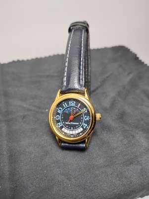 Waltham Watch Moon Phase, Day Date  Lax513012 2005, Dark Blue Quarts And Band W5