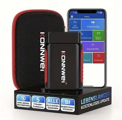 KONNWEI KDIAG Bluetooth 5.2 OBD2 Diagnosegerät Kompatibel iPhone & Android 