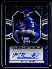 2023 Elite Extra Edition #HG-MBN Mason Barnett Hidden Gems Blue Auto