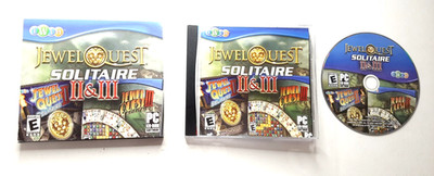Jewel Quest: Solitaire II & III (PC CD ROM, 2007) Match 3 Card Puzzle Game