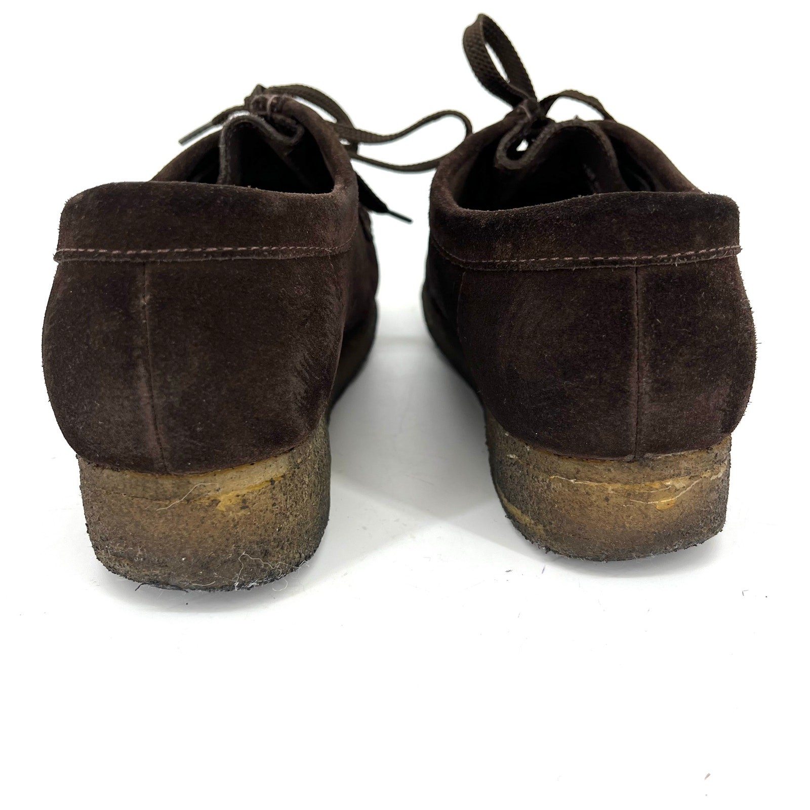 SAOLA Clarks Wallabee Donna Marrone Scamosciato Classico Gomma Suola Crepe (8)