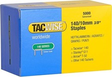 Tacwise 0342 Type 140/10mm Heavy Duty Galvanised Staples, Pack of 5000