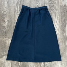 Vintage LEVI STRAUSS CO. LEVI S Teal Blue A-Line Midi Skirt with Pockets 26