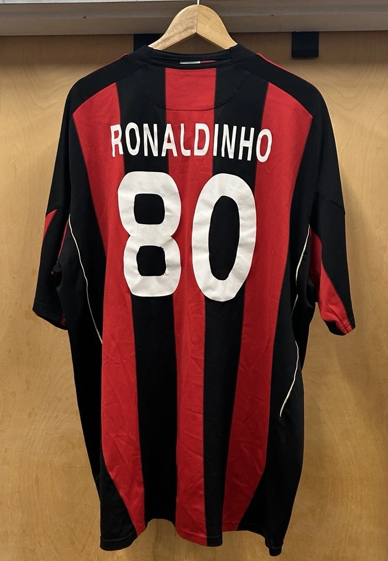ACミラン RONALDINHO 80番 シャツ Preços baixos em Ac Milan Ronaldinho fã de Futebol Clube