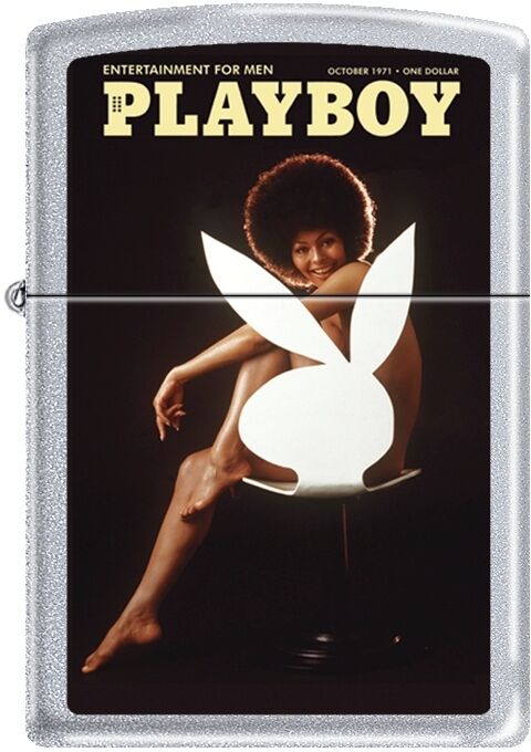 Zippo Playboy October 71 Cover Satin Chrome Windproof Lighter NEW RARE. Available Now for 20.13