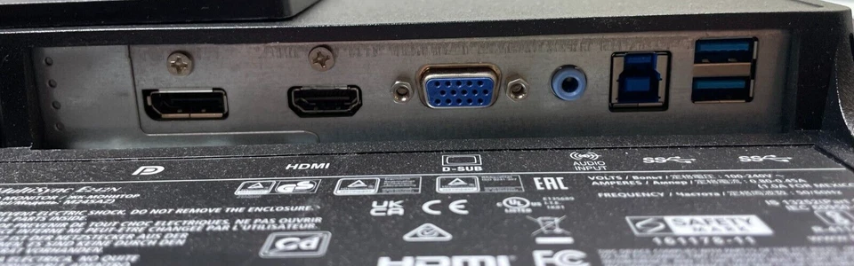 NEC E242N 24" PC BLACK BUSINESS MONITOR SCREEN FULL HD 1920 X 1080 #G15 - Image 3 of 4