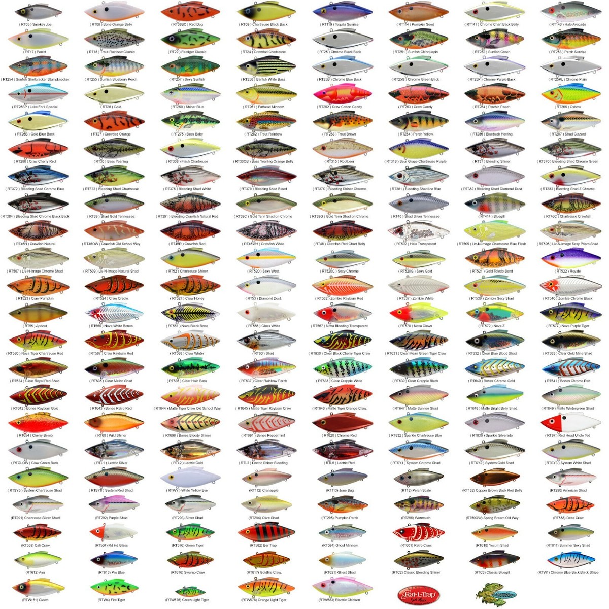 Rat-L-Trap Lipless Crankbait 1/2oz RT Any 163 Color Bill Lewis