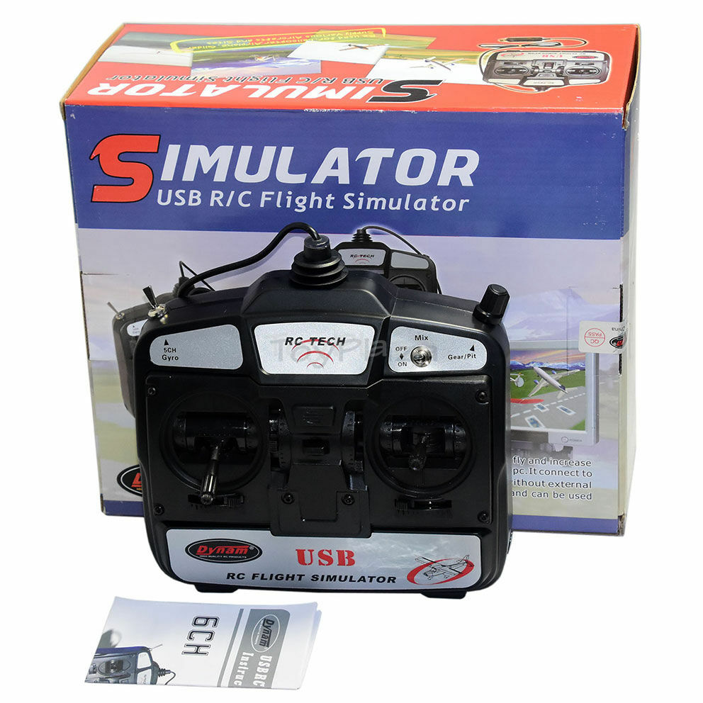 Dynam 6Ch USB FMS RC Model Flight Simulator Helicopter