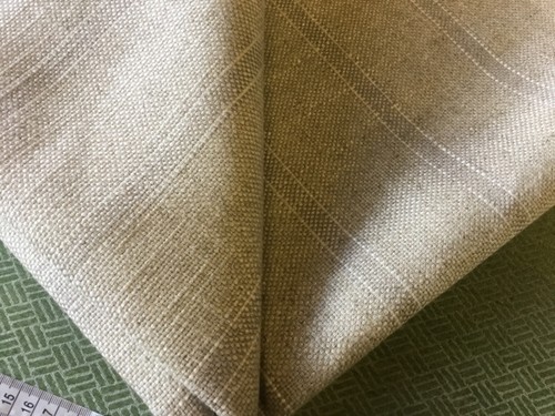 114 cm x 137 cm Ian Mankin FORFAR stripe Remnant linen mix grey - Picture 2 of 4