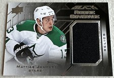2015-16 UD Black Rookie Coverage Relics Mattias Janmark #RCOV-MJ Rookie RC