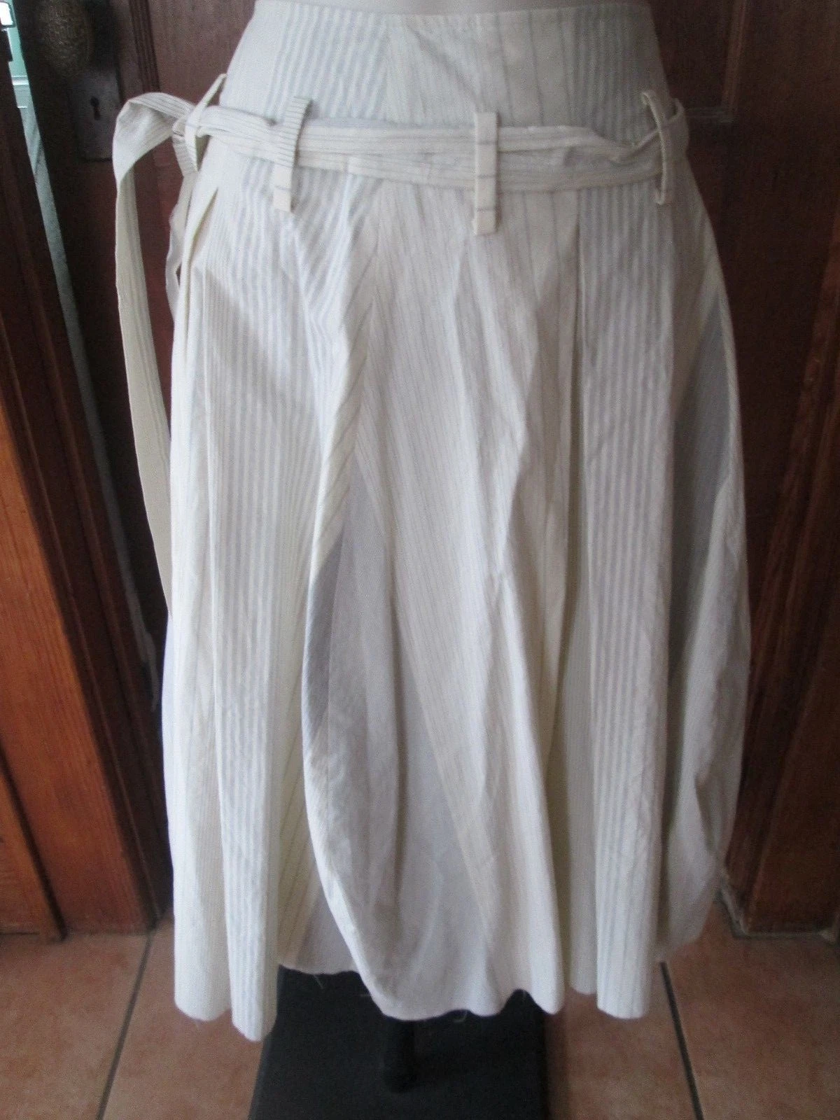 FOR.ME WOMEN'S Cotton Skirt grey skirt Size M Unhemed