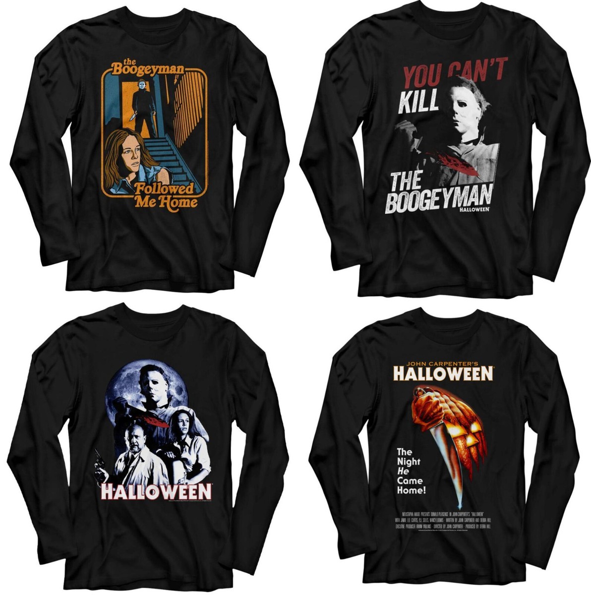 Pre-Sell Halloween Michael Myers Horror Movie Licensed Long Sleeve