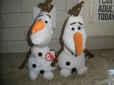 NEW Lot of 2 Ty Disney Plush Olaf Frozen 1 2 P65