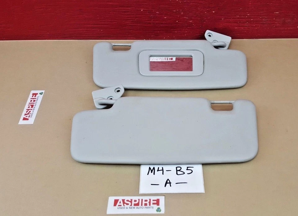 2008-2014 Smart Fortwo Sun Visor Sunvisor Left & Right Pair Set OEM Gray Foto 2 de 4