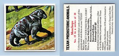 Moschops #15 Texanische prähistorische Tiere 1978 Panini Aufkleber