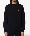 Lacoste Mens Fleece Crew Neck Sweatshirt / Black / BNWT / RRP £109