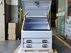 <!--F#f_0-->White Steel Tool Box 700mm Truck Box Ute Box Industrial With 2 Drawers & Shelves<!--F/-->