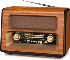 prunus j199 radio vintage grande bluetooth,radio AM,FM de onda corta