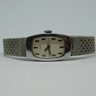 Vintage Timex Silver Tone Mesh Band Wind-up Analog Women's Watch