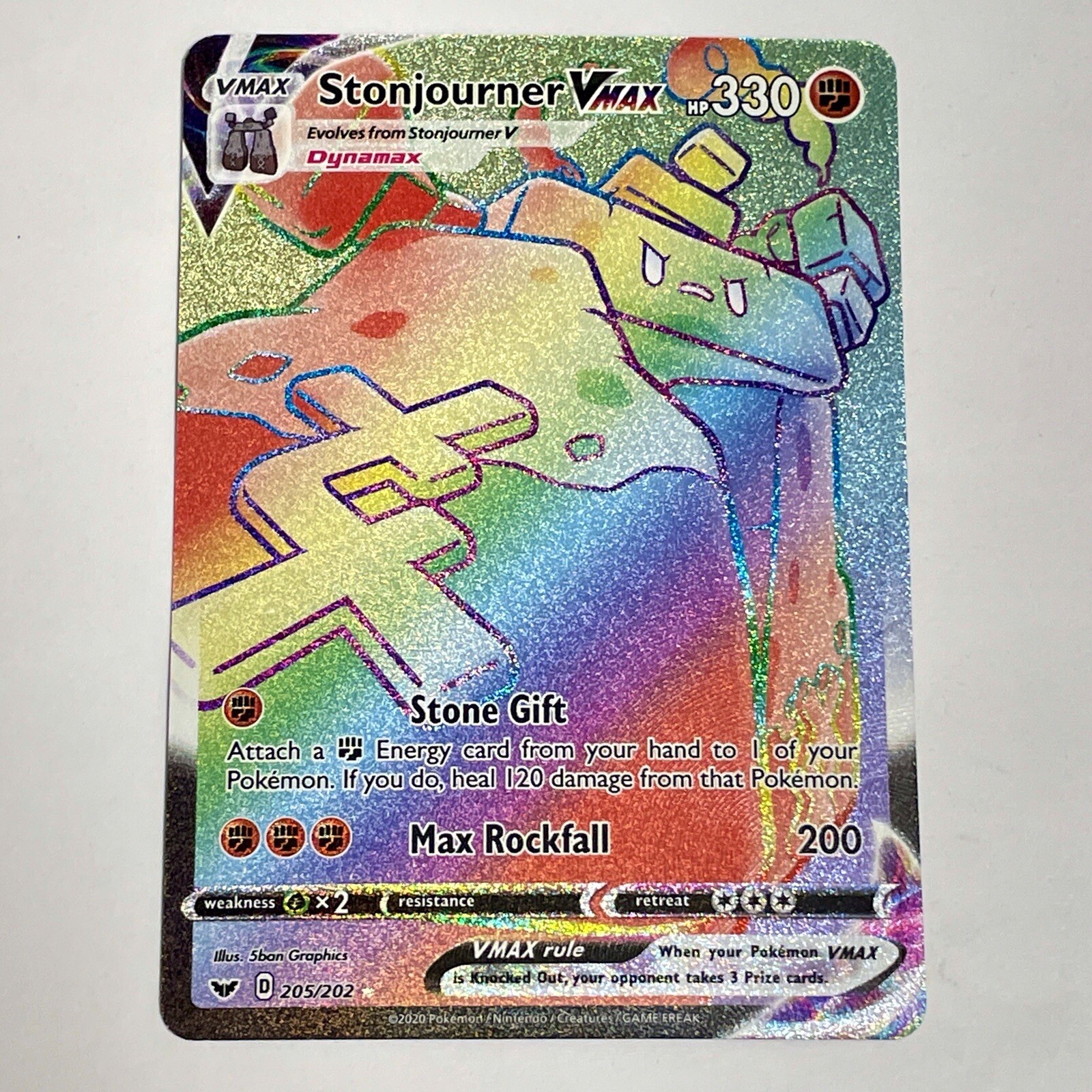 Pokemon TCG SWORD & SHIELD - Stonjourner VMAX 205/202 Nm-M