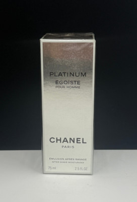 NEW Platinum Egoiste Pour Homme Chanel After Shave Moisturizer 2.5 oz RARE