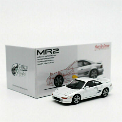 MicroTurbo 1:64 MR2 SW20 Pearl White or black Diecast Model Car in