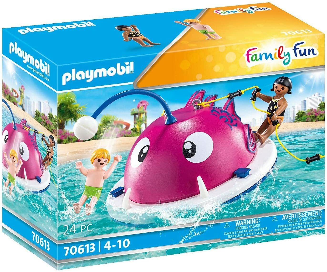 Playmobil 70613 Parc aquatique avec pompe à eau réelle et bouée poisson
