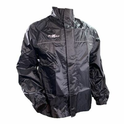 Herren Radfahren Motorrad wasserdichte Jacke Regenjacke über Jacke Hi Viz schwarz