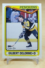 1990-91 O-Pee-Chee OPC Base #517 Gilbert Delorme - Pittsburgh Penguins