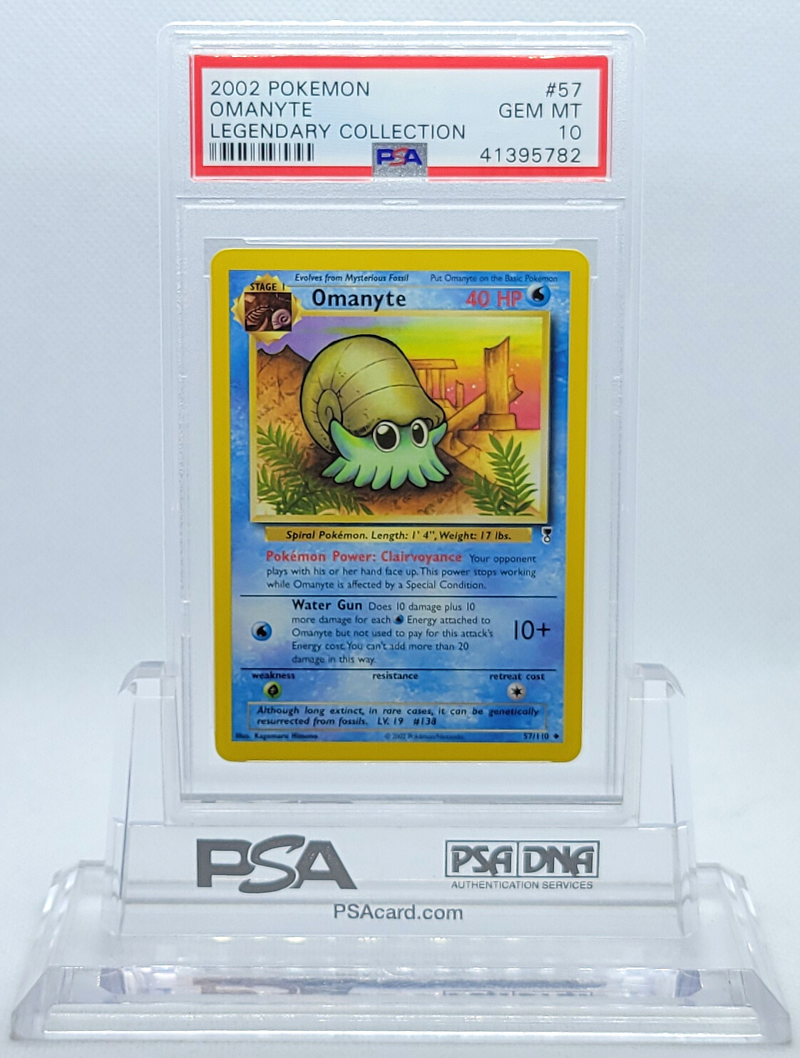 POKEMON LEGENDARY COLLECTION OMANYTE #57 PSA 10 GEM MINT #41395782