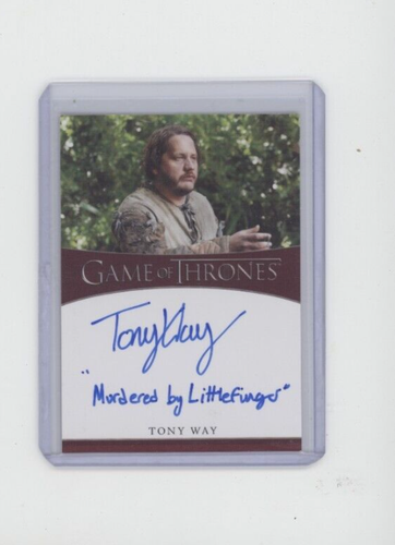 GAME OF THRONES IRON AUTO AUTOGRAPH INSCRIPTION TONY WAY DONTOS HOLLARD SIGNED