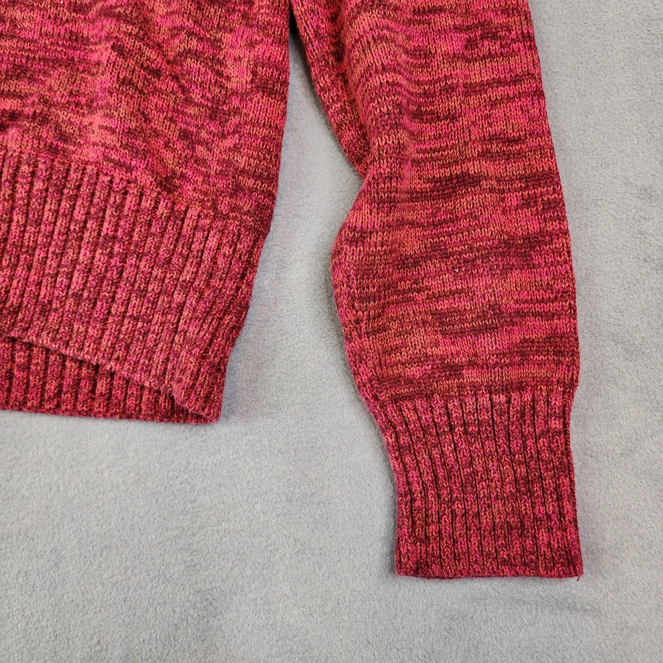 Suéter Jeanne Pierre Mujer Grande Púrpura Rosa Tejido Cuello en V Top Foto 4 de 4