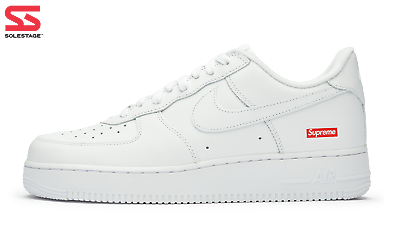 Raad Verloren Schoolonderwijs Size 13 - Nike Air Force 1 x Supreme Low Box Logo - White for sale online |  eBay