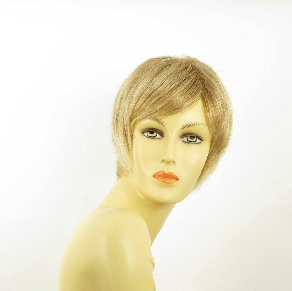 Perruque femme blonde méchée FANNY | Coiffure courte élégante pour le bureau et les sorties