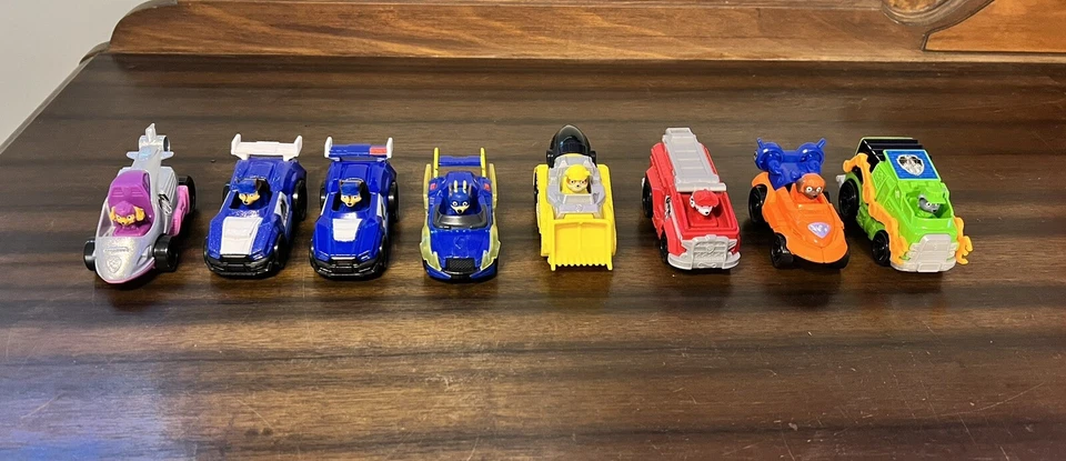 Paw Patrol 玩具 批量 10 件 压铸 Spin Master 真正金属汽车 救援车辆 — 第 3/4 张图片